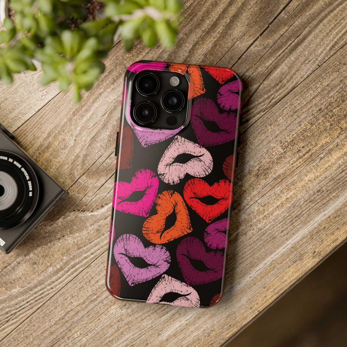 Lipstick Kiss iPhone 15 14 13 12 11 Case (all models) 