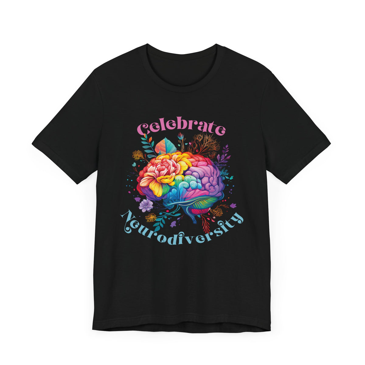 Celebrate Neurodiversity Shirt | Autism Shirt | Autism Awareness Shirt | Inclusion Shirt | Brain Art | Super Soft Unisex Jersey T-shirt