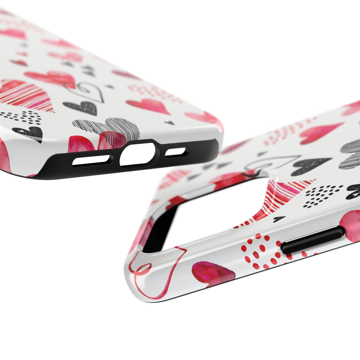 Valentine's Day Hearts iPhone 15 14 13 12 11 Case (all models) | Valentines Day Gift | Tough Phone Case