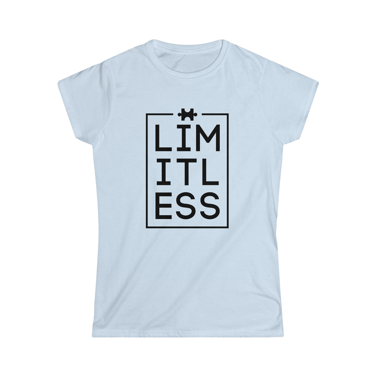 Limitless Autism Awareness Shirt | Autism Puzzle Piece Design | Women's Softstyle Tee
