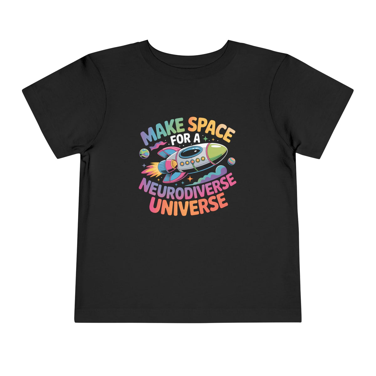 Neurodiverse Universe Neurodiversity Shirt | Autism Acceptance Kids Tee | Rocket Space T-shirt