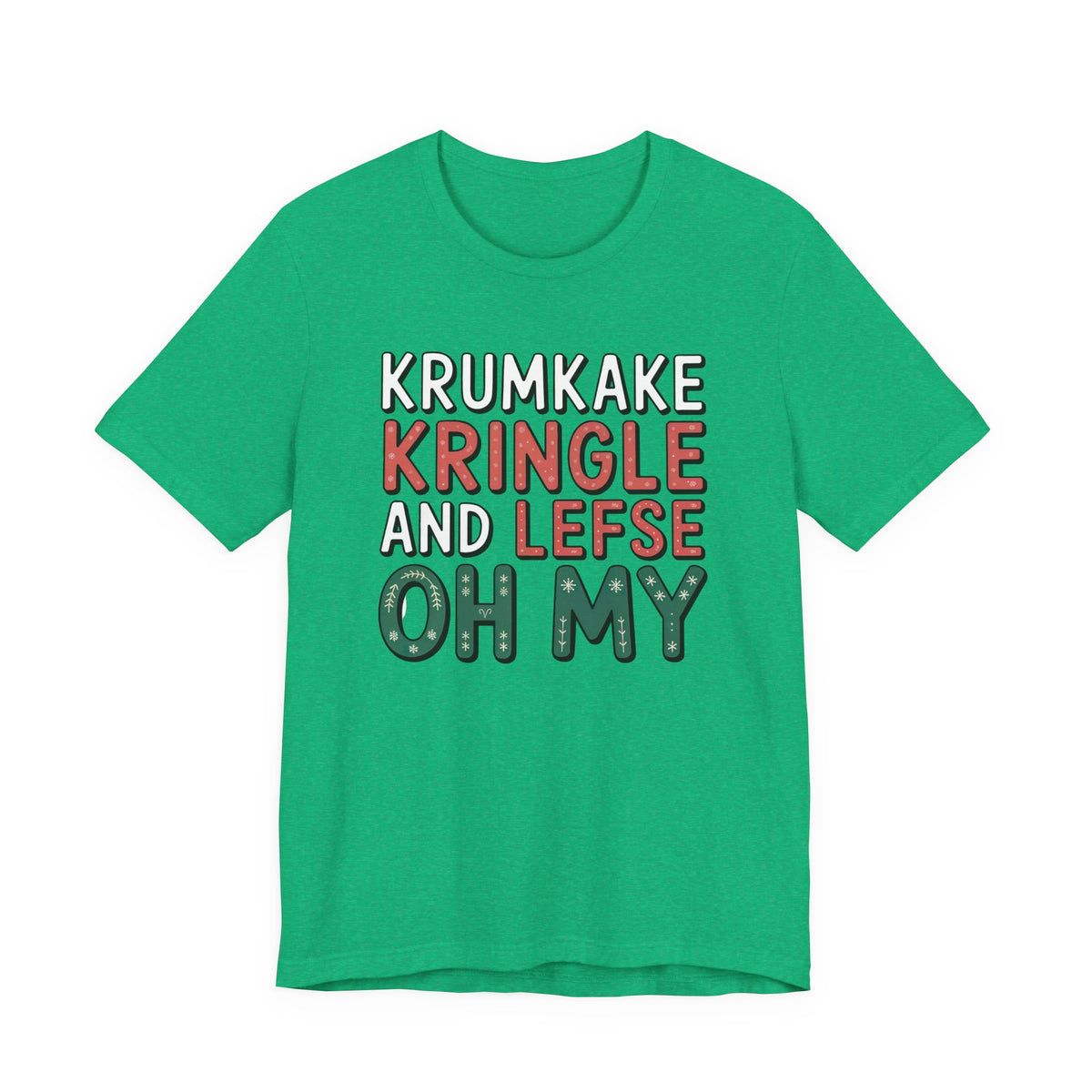 Krumkake Kringle Lefse Minnesota Shirt | Nordic Christmas Baking Shirt | Unisex Jersey T-shirt
