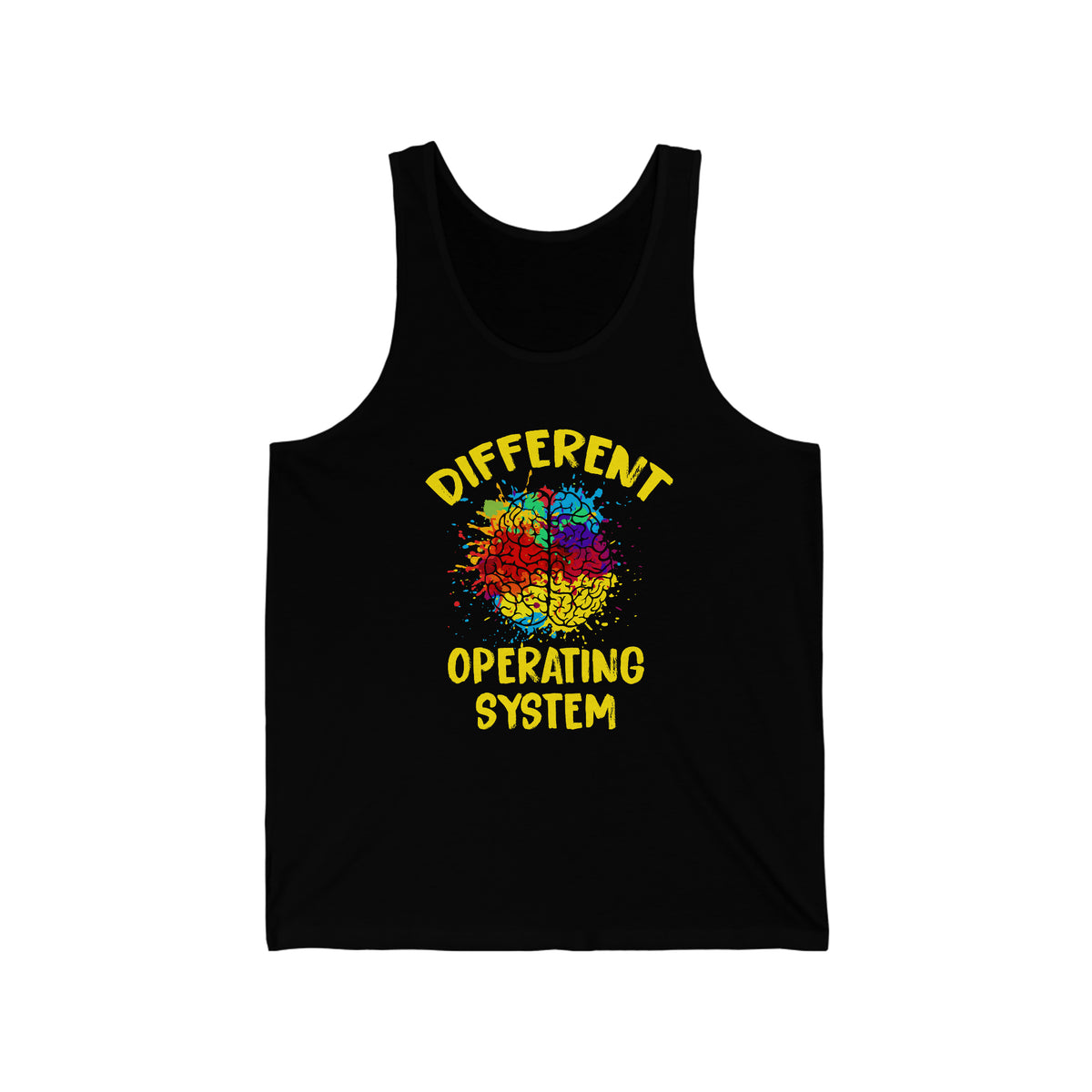 Different Operating System Autism Shirt | Autism Awareness Gift | Unisex Jersey Tank Top
