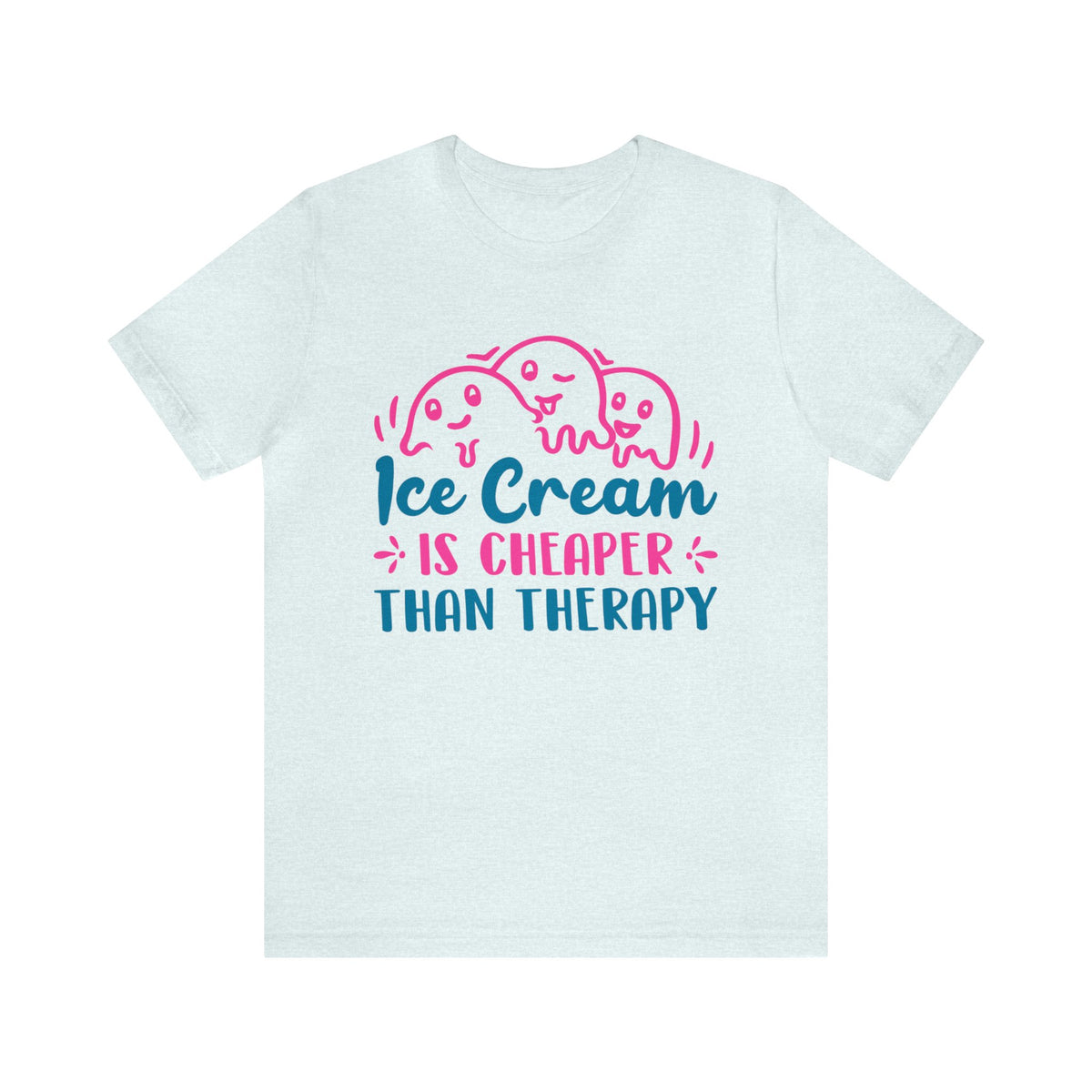 Ice Cream Therapy Funny Psychology Shirt | Psychologist Gift | Unisex Jersey T-shirt