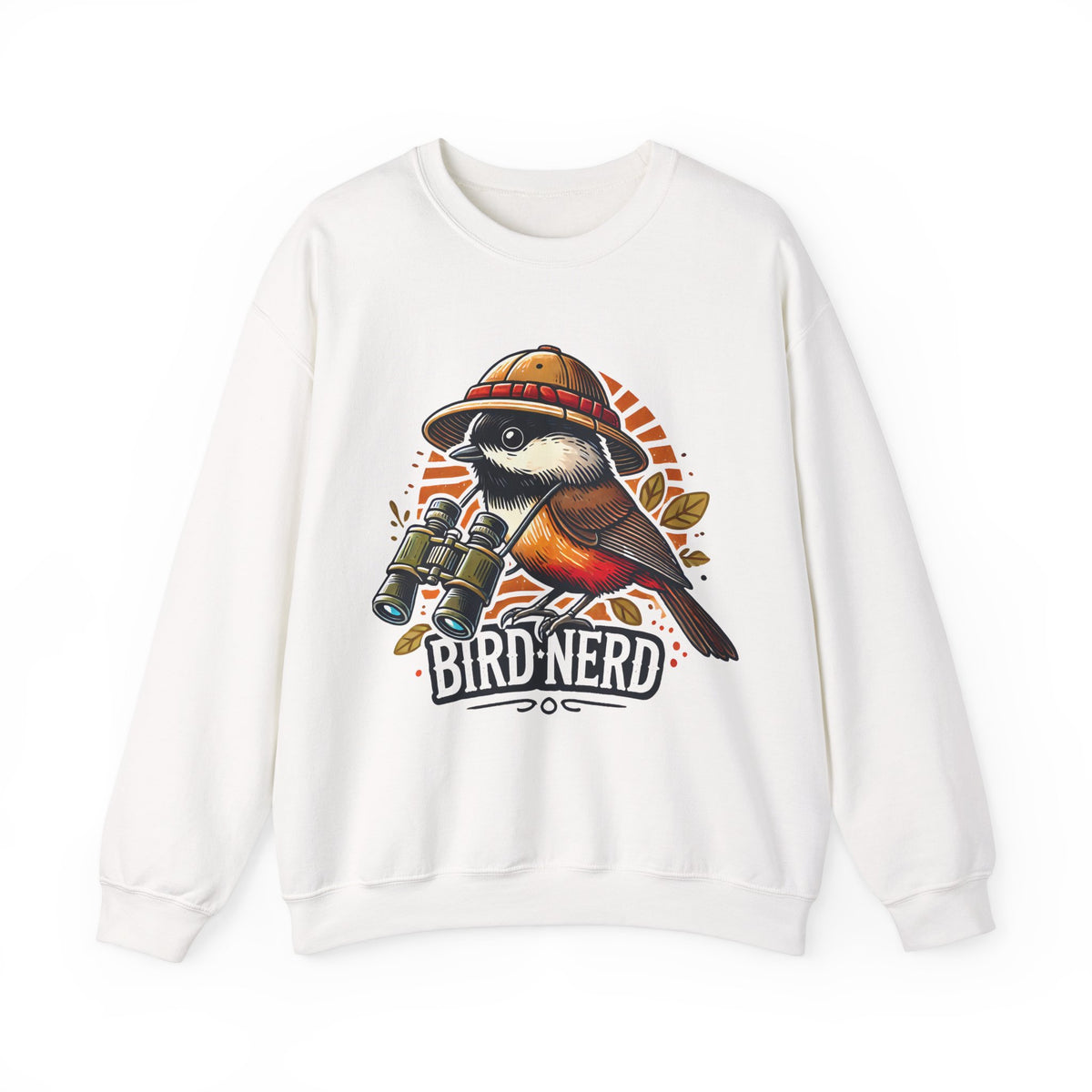 Funny Bird Nerd Robin Shirt | Bird Watcher Sweatshirt | Bird Watching Gift | Ornithology Shirt | Cute Bird Gift | Unisex Crewneck Sweatshirt