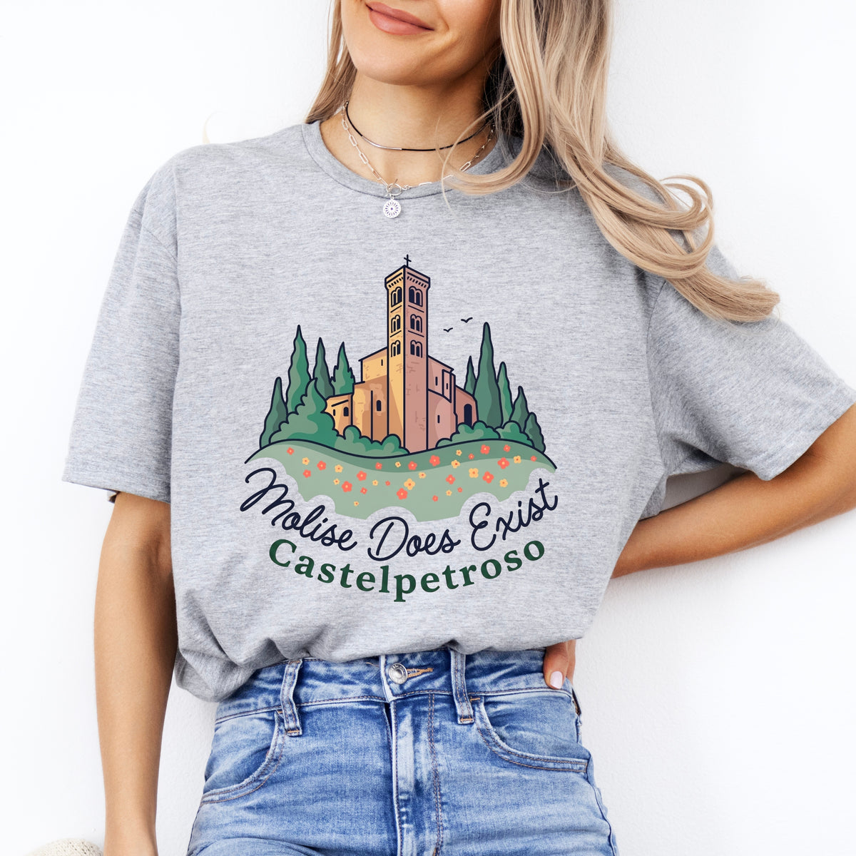 Molise Does Exist | Castelpetroso Italy Shirt | Italy Travel Lover Gift | Unisex Soft Style T-Shirt