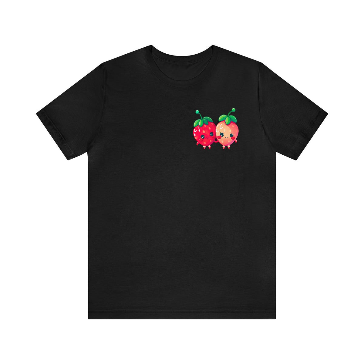 Cute Strawberry Shirt | Strawberry Pocket Tshirt | Aesthetic Fruit Shirt | Kawaii Shirt | Super Soft Unisex Jersey T-shirt