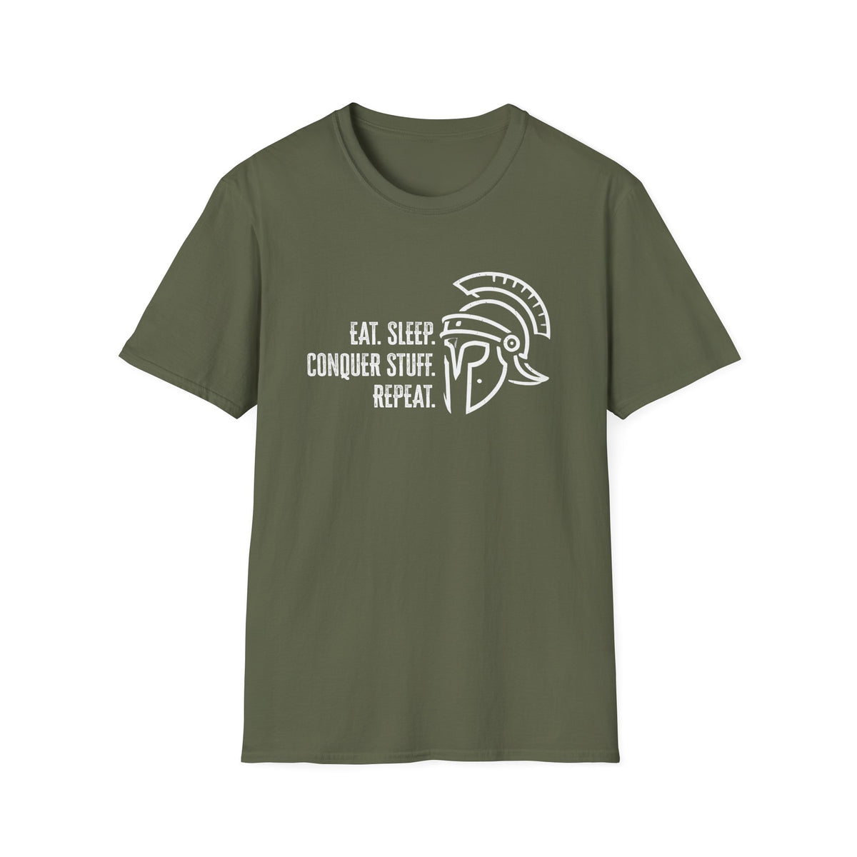 Conquer Stuff Funny Roman Empire Shirt | Eat Sleep Repeat Italian Shirt | Gift For Him | Unisex Soft Style T-Shirt