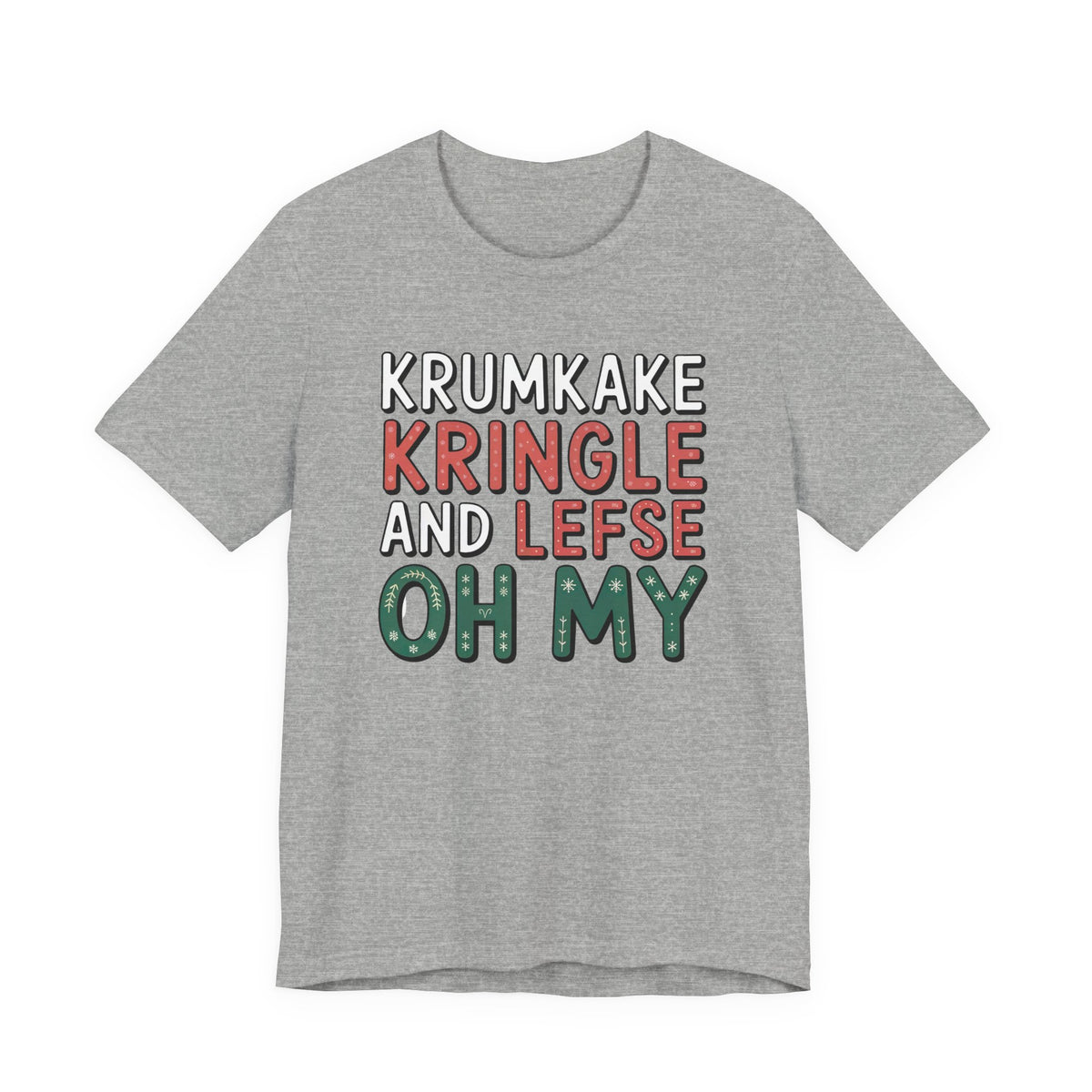 Krumkake Kringle Lefse Minnesota Shirt | Nordic Christmas Baking Shirt | Unisex Jersey T-shirt