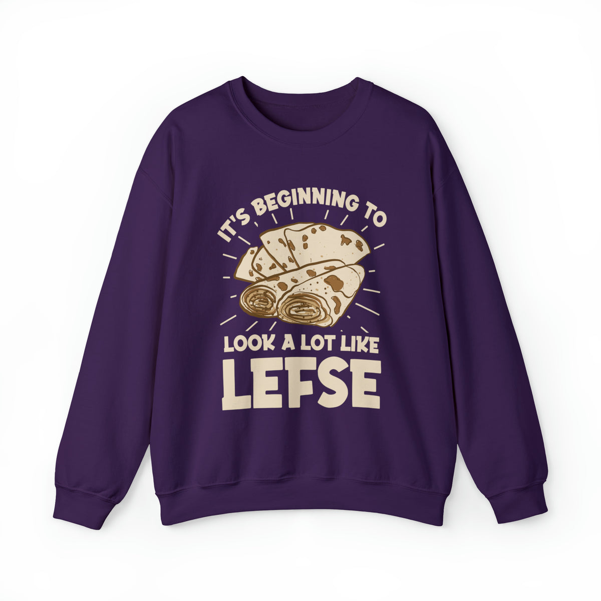 Norwegian Lefse Funny Holiday Baking Shirt | Baker Gift | Unisex Crewneck Sweatshirt