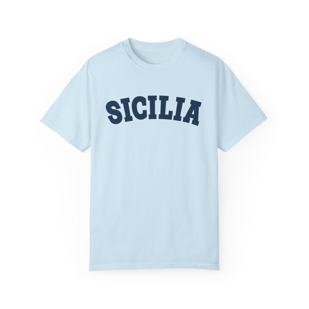 Sicilia College Style Italian Shirt | Sicily Italy Italian Gift | Unisex Garment-Dyed T-shirt