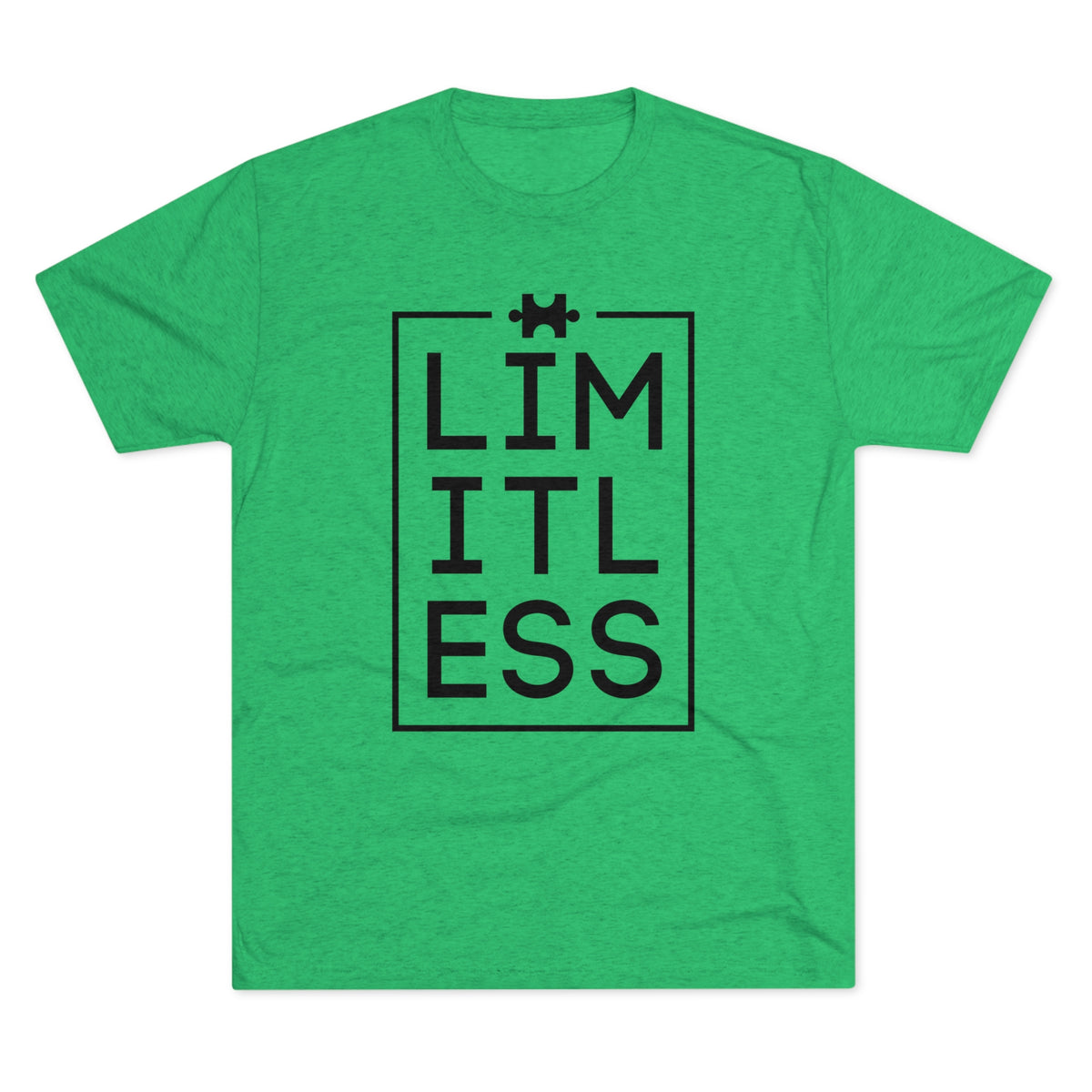 Limitless Autism Awareness Shirt | Autism Puzzle Piece Design | Unisex Tri-Blend Crew Tee