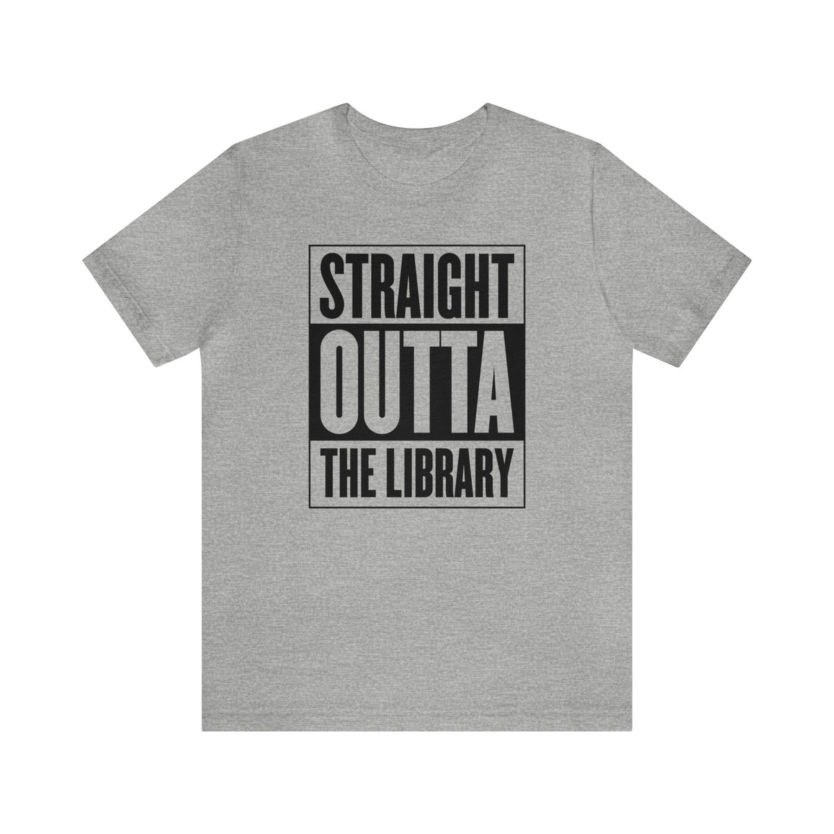 Library Book Worm Gift | Book Lover Library Shirt | Straight Outta Library Librarian Shirt | Unisex Jersey T-shirts