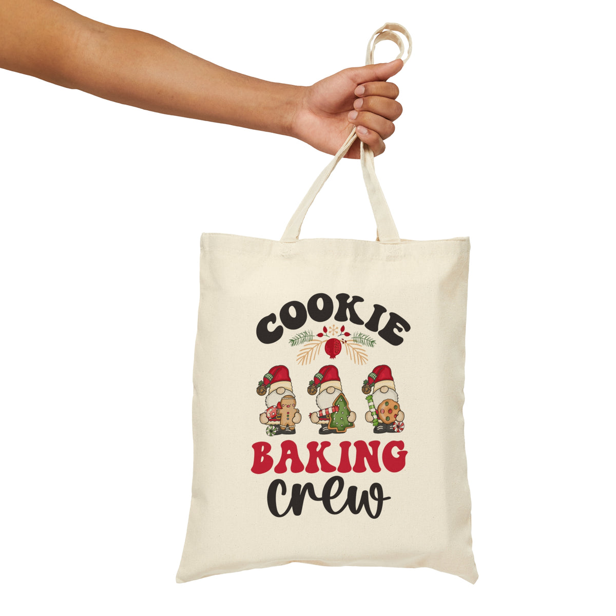 Christmas Cookie Baking Crew Tote Bag | Christmas Tote Bag | Christmas Gift For Her | Canvas Tote Bag