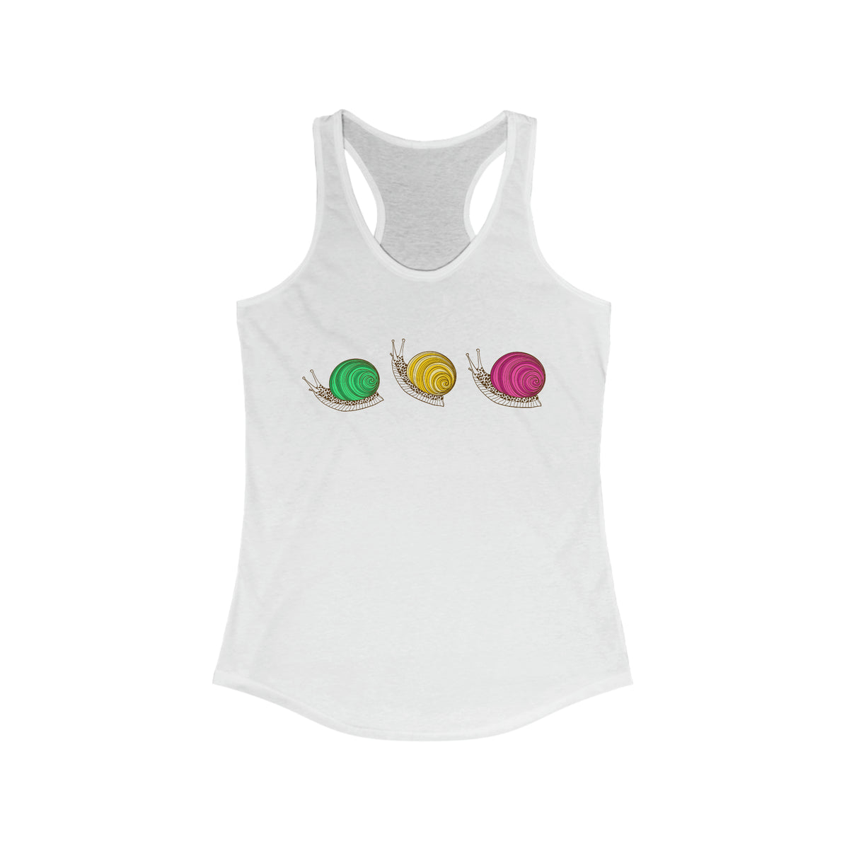 Cute Snail Lover Nature Shirt | Nature Lover Gift | Women's Ideal Racerback Tank