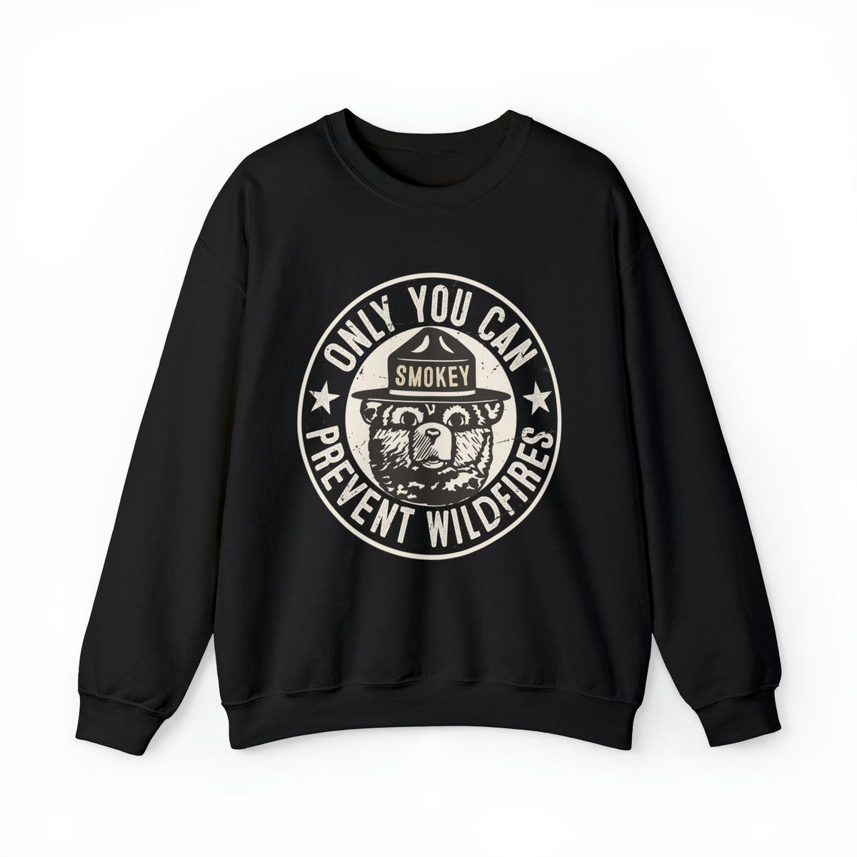 Smokey Bear Prevent Wildfire Camping Shirt | Unisex Crewneck Sweatshirt