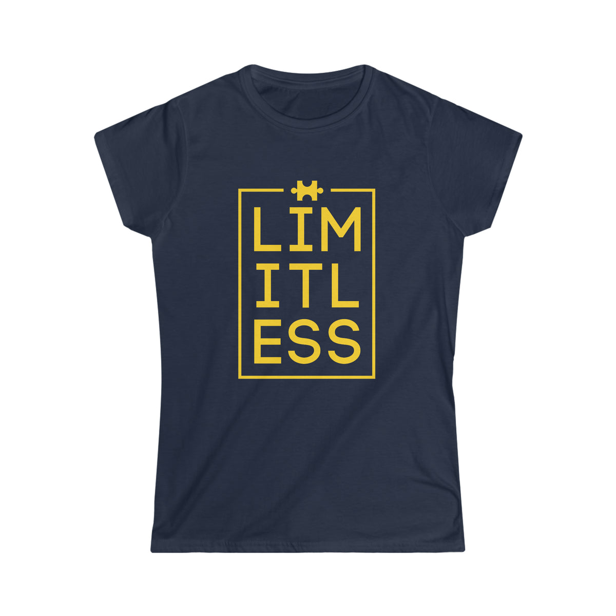Limitless Autism Awareness Shirt | Autism Puzzle Piece Design | Women's Softstyle Tee