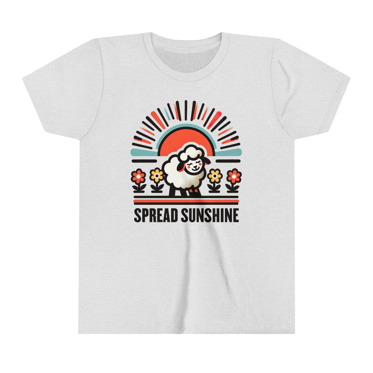 Spread Sunshine Cute Sheep Shirt | California Sunshine shirt | Nature Lover Gift  | Youth Jersey T-shirt
