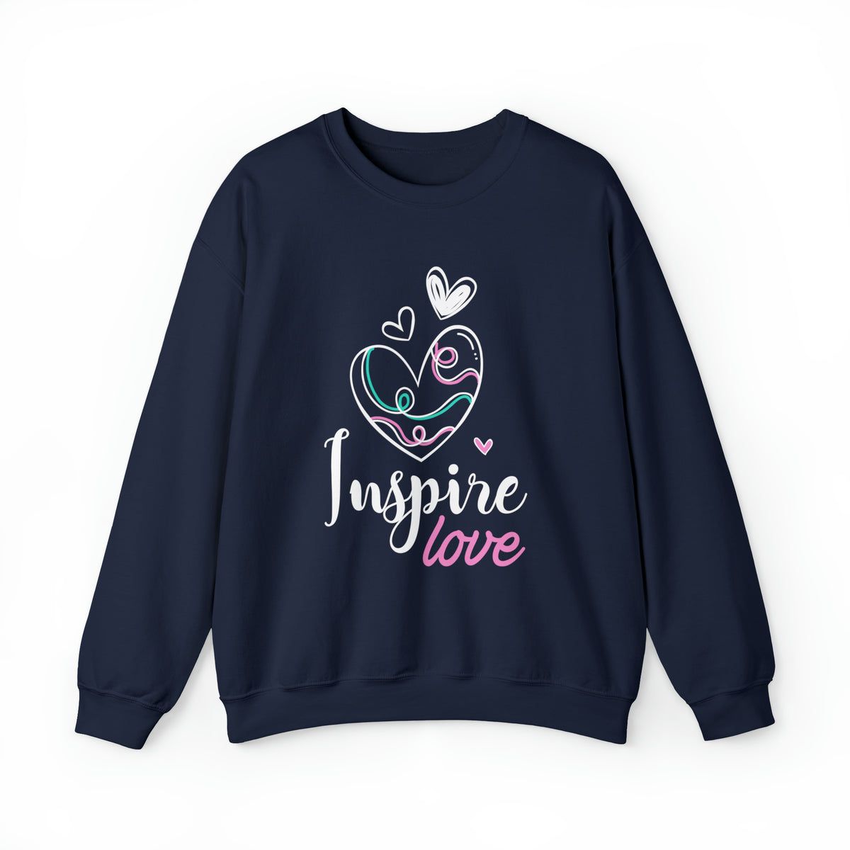 Inspire Love Motivational Aesthetic Shirt | Valentine's Day Gift | Unisex Crewneck Sweatshirt