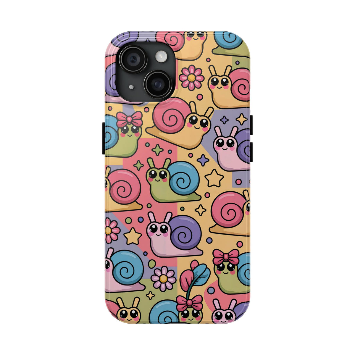Kawaii Cute Snail Phone Case | Tough Case for iPhone 12-17 & Samsung S22-S25 | Protective Cover