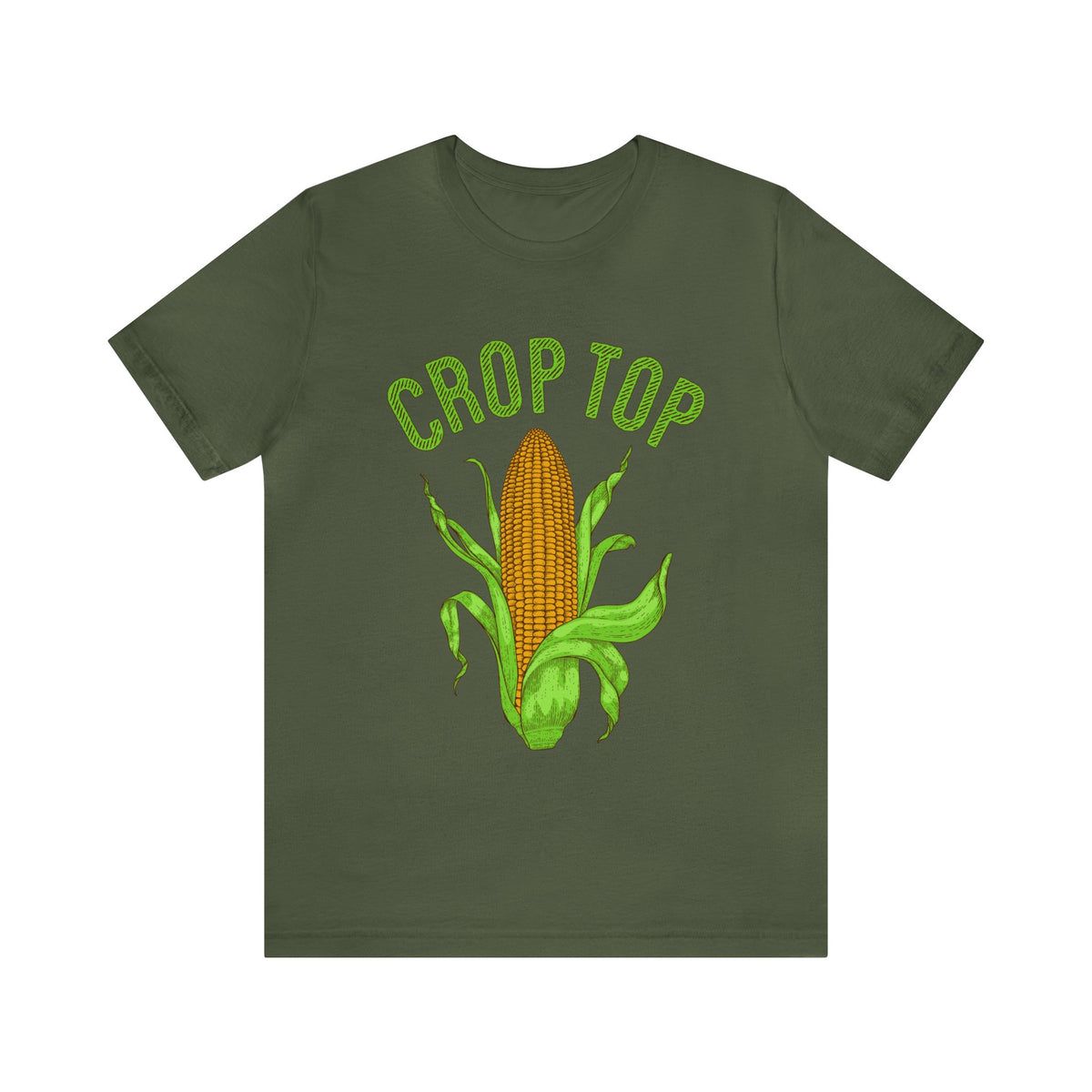 Corn Crop Top Funny Farming Shirt | Corn Gift For Her | Unisex Jersey T-shirt
