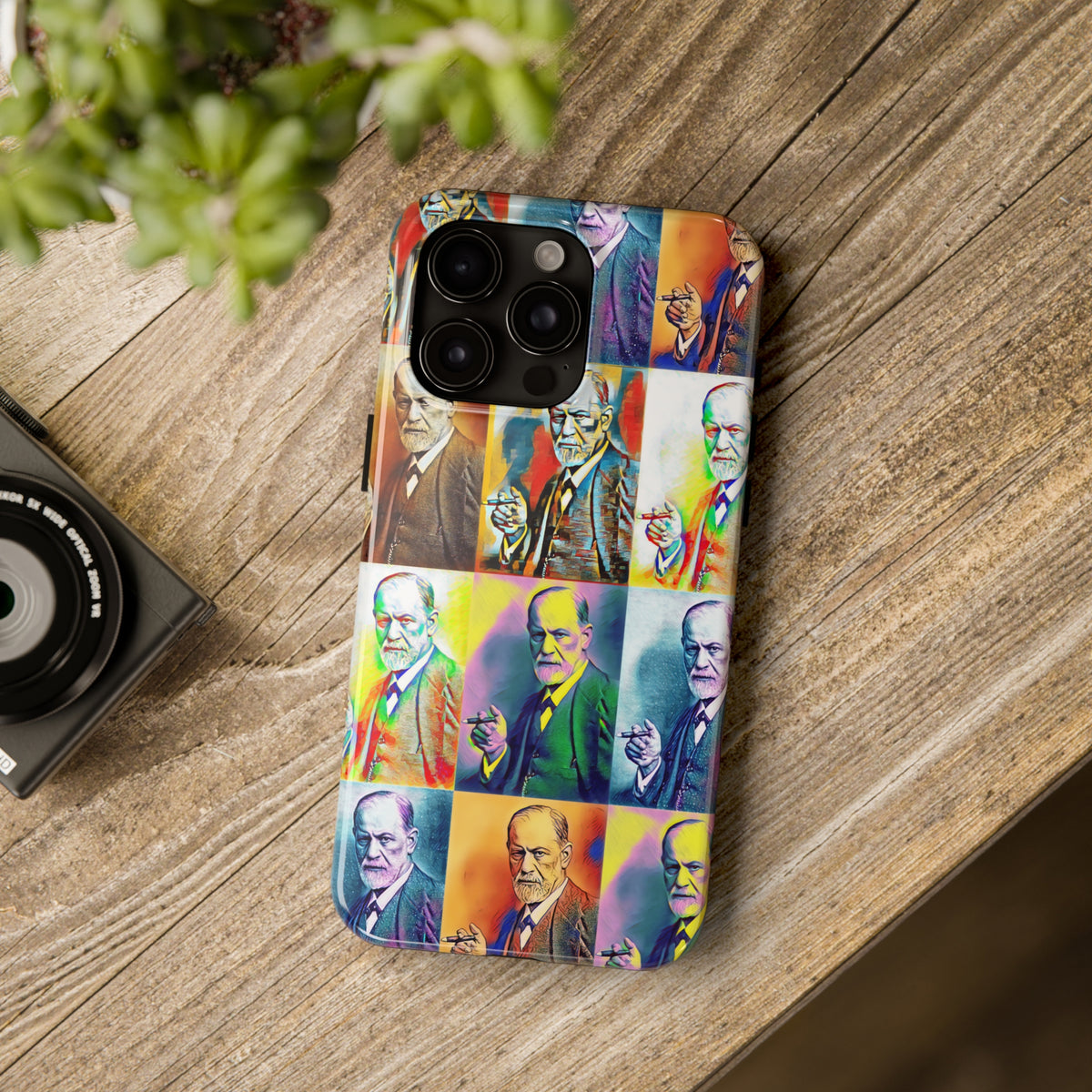 Pop Art Freud iPhone iPhone 15 14 13 12 11 Case (all models) | Psychology Gift | Tough Phone Case