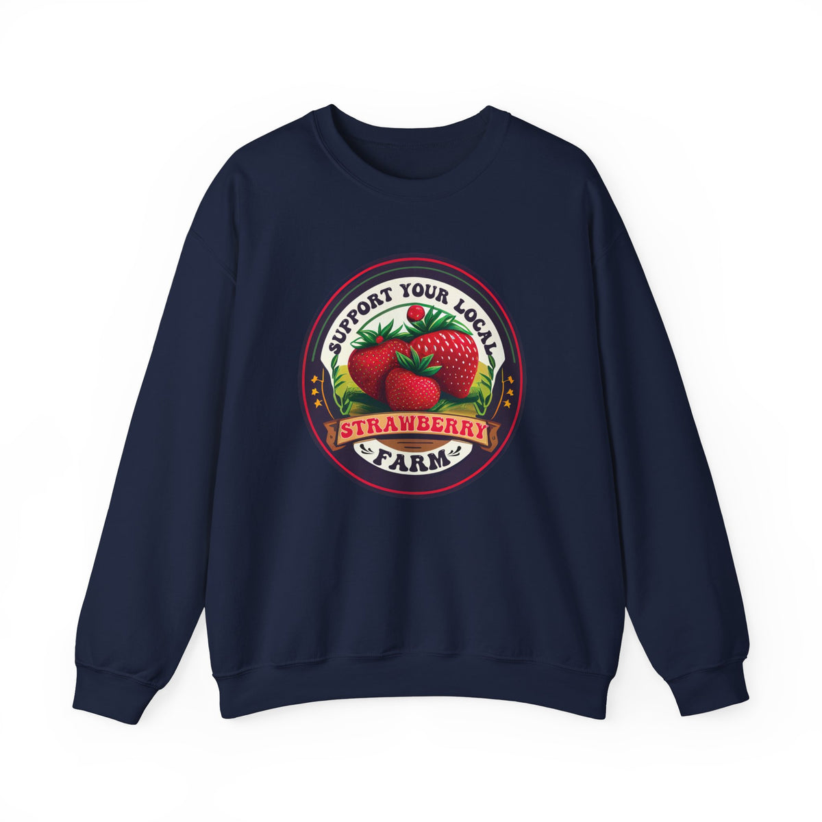 Support Your Local Strawberry Farm Shirt | Strawberry Shirt | Aesthetic Fruit Shirt | Cute Farm Gifts | Unisex Crewneck Sweatshirt