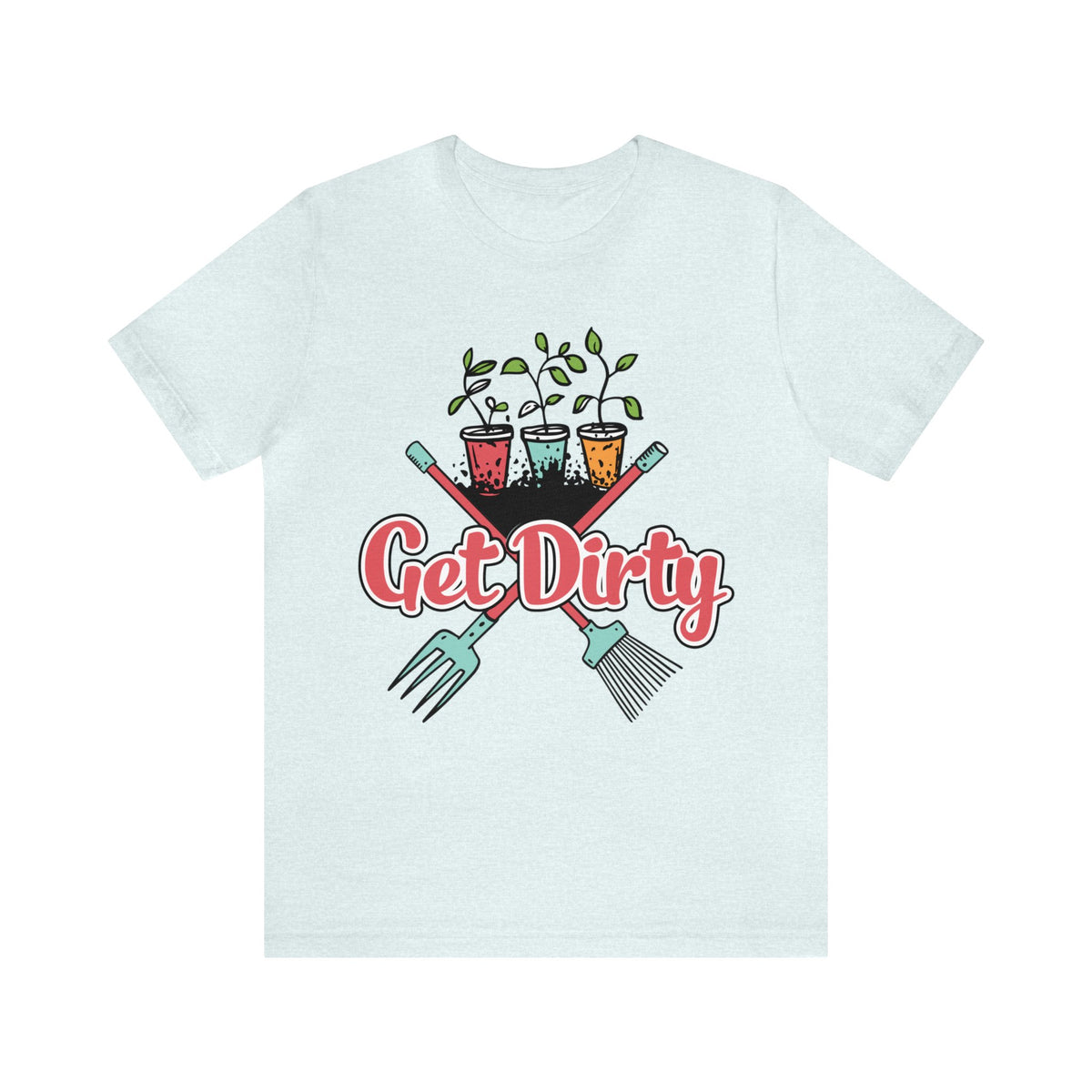 Get Dirty Plant Lady Funny Gardening Shirt | Plant Lover Gift | Unisex Jersey T-shirt