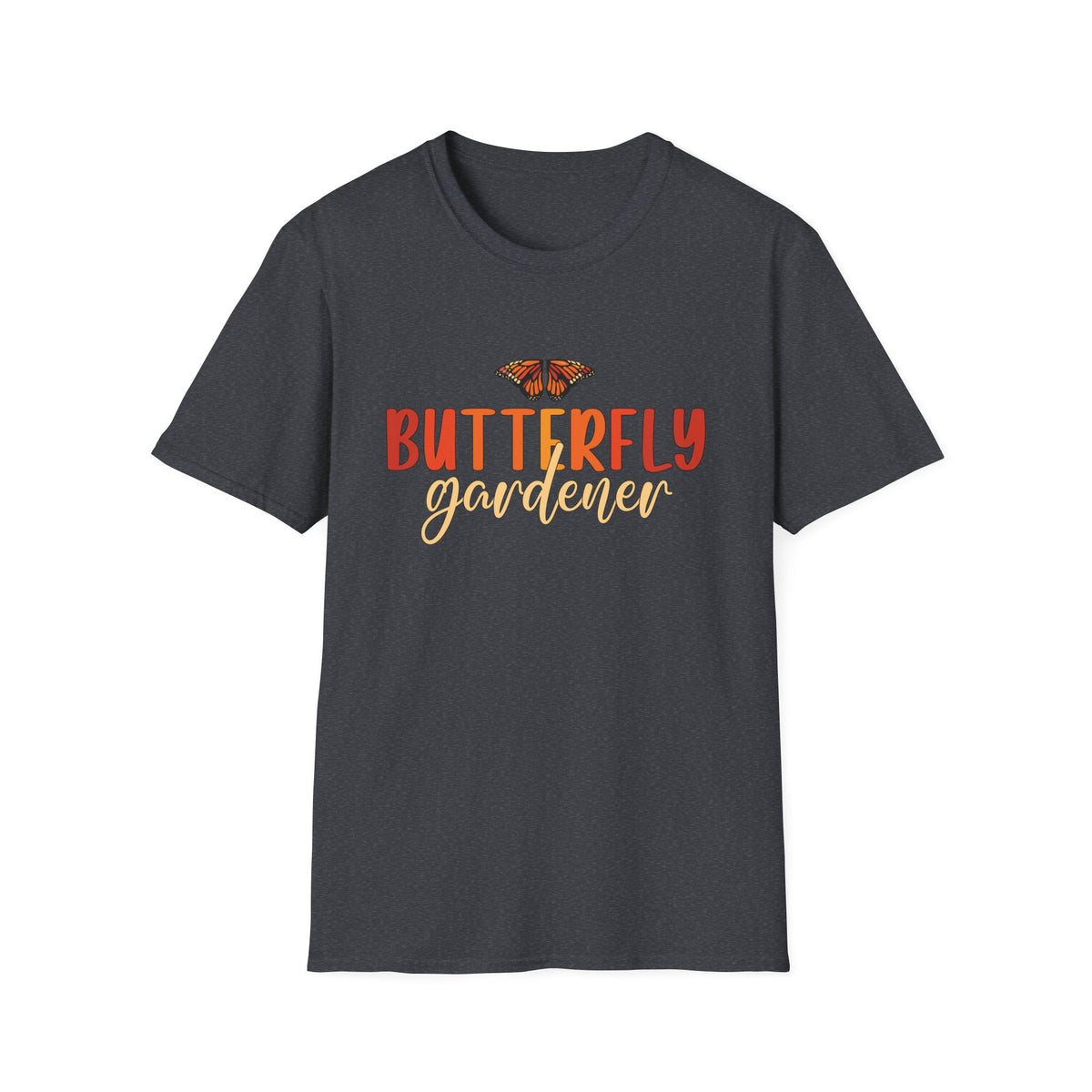 Monarch Butterfly Garden Shirt | Gift For Gardener | Nature Lover Butterfly Shirt | Unisex Soft Style T-Shirt