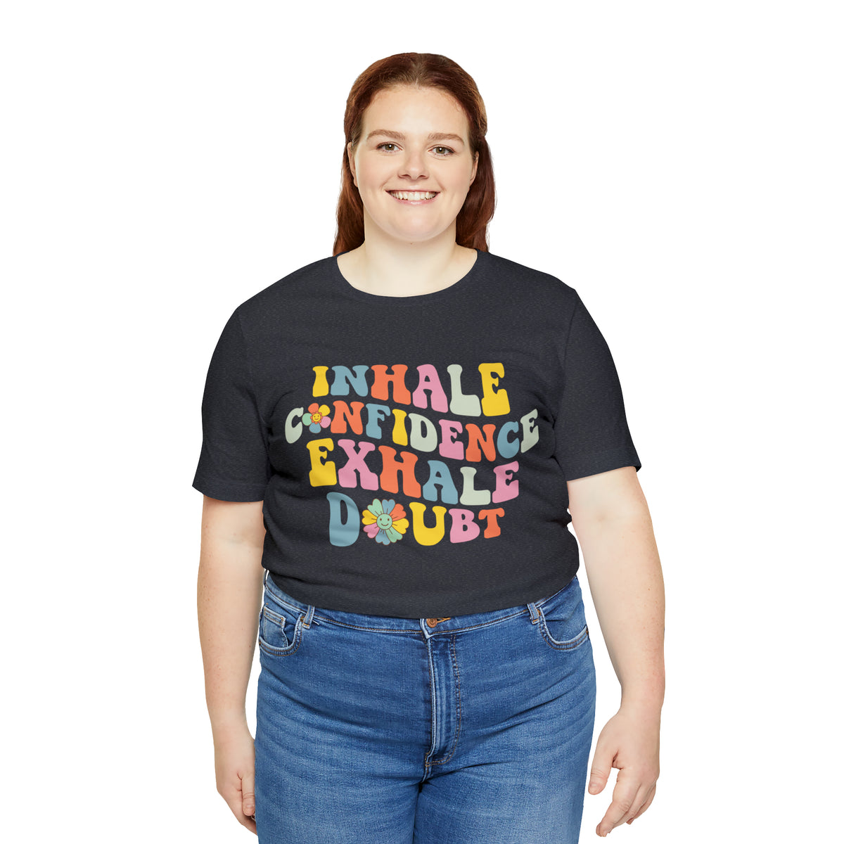 Inhale Exhale Retro School Counselor Shirt | Psychology Shirt | Yoga Meditation Shirt | Unisex Jersey T-shirt