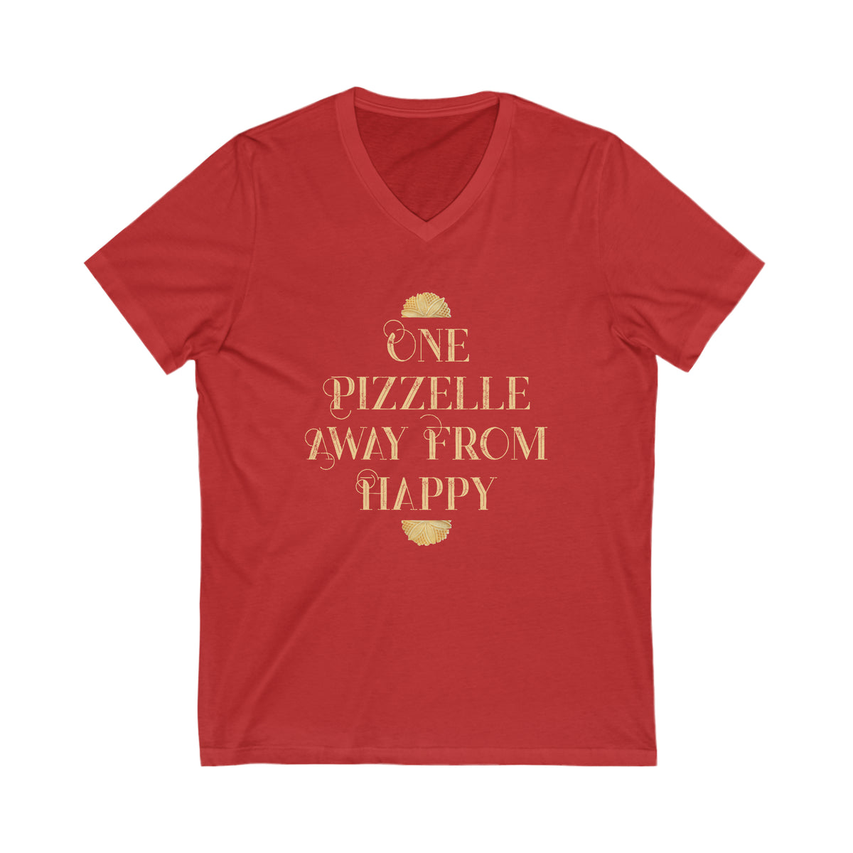 Italian Pizzelle Holiday Cookies Shirt | Foodie Baking Gift | Unisex V-neck T-shirt