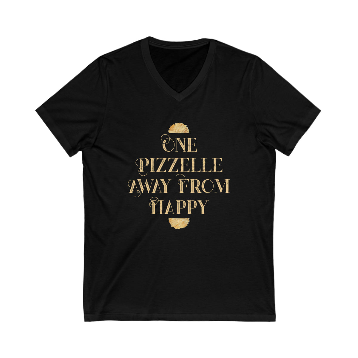 Italian Pizzelle Holiday Cookies Shirt | Foodie Baking Gift | Unisex V-neck T-shirt