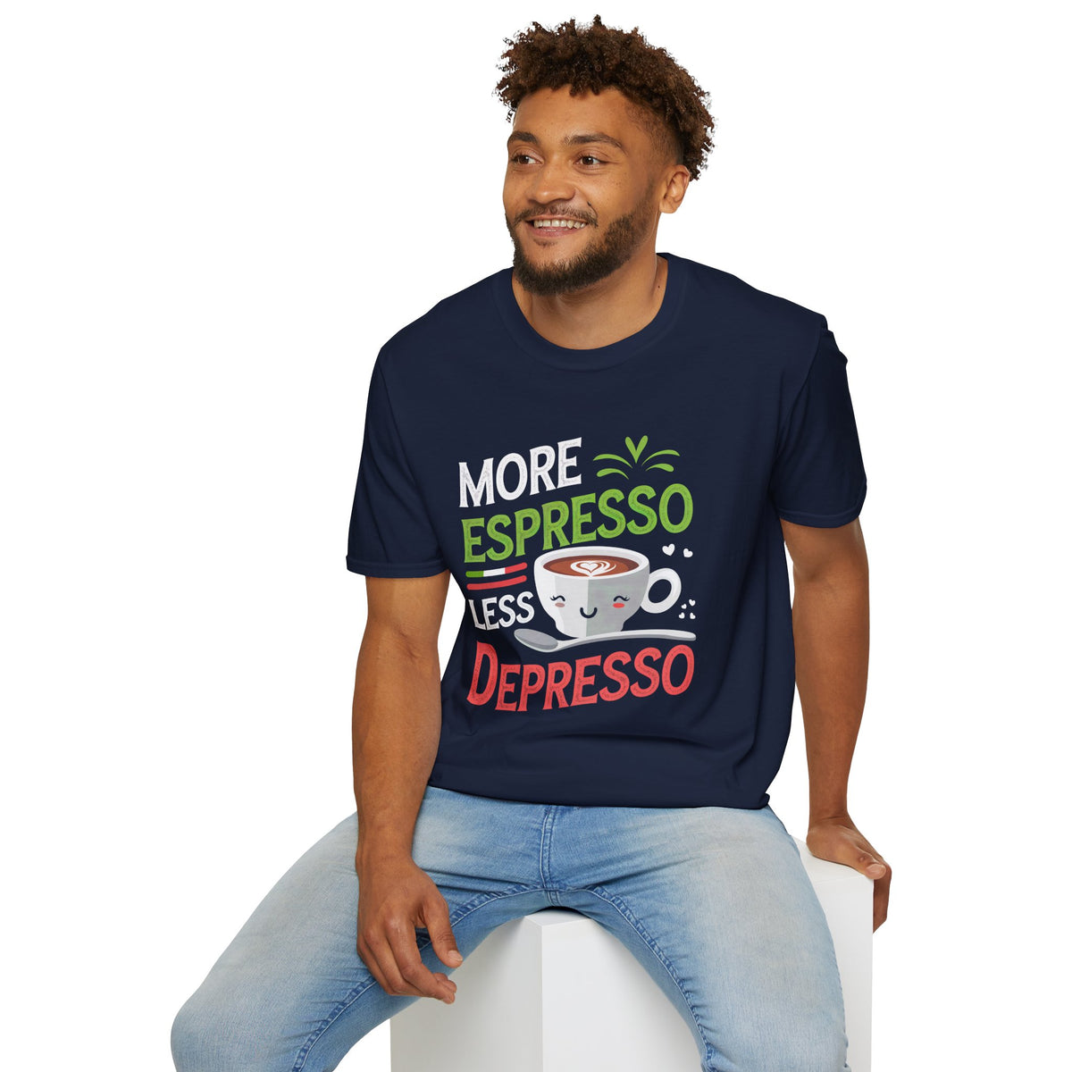 More Espresso Funny Italy Expresso Shirt | Italy Travel Lover Gift | Cute Kawaii Coffee Lover Shirt | Unisex Soft Style T-shirt