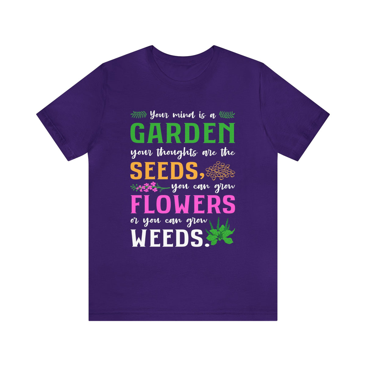 Garden Mindfulness School Psychologist Shirt | Mindfulness Gift | Unisex Jersey T-shirt