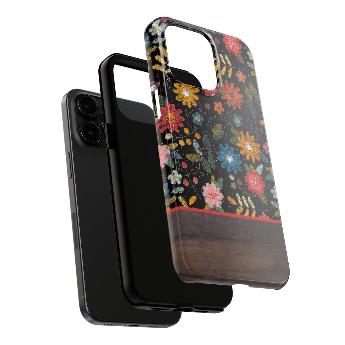 Vintage Floral Daisy iPhone 15 Phone Case (All 11 12 13 14 15 Models) | Flower Garden Gift For Her | Tough Impact Resistant Phone Case