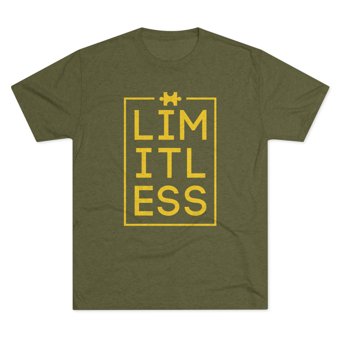 Limitless Autism Awareness Shirt | Autism Puzzle Piece Design | Unisex Tri-Blend Crew Tee