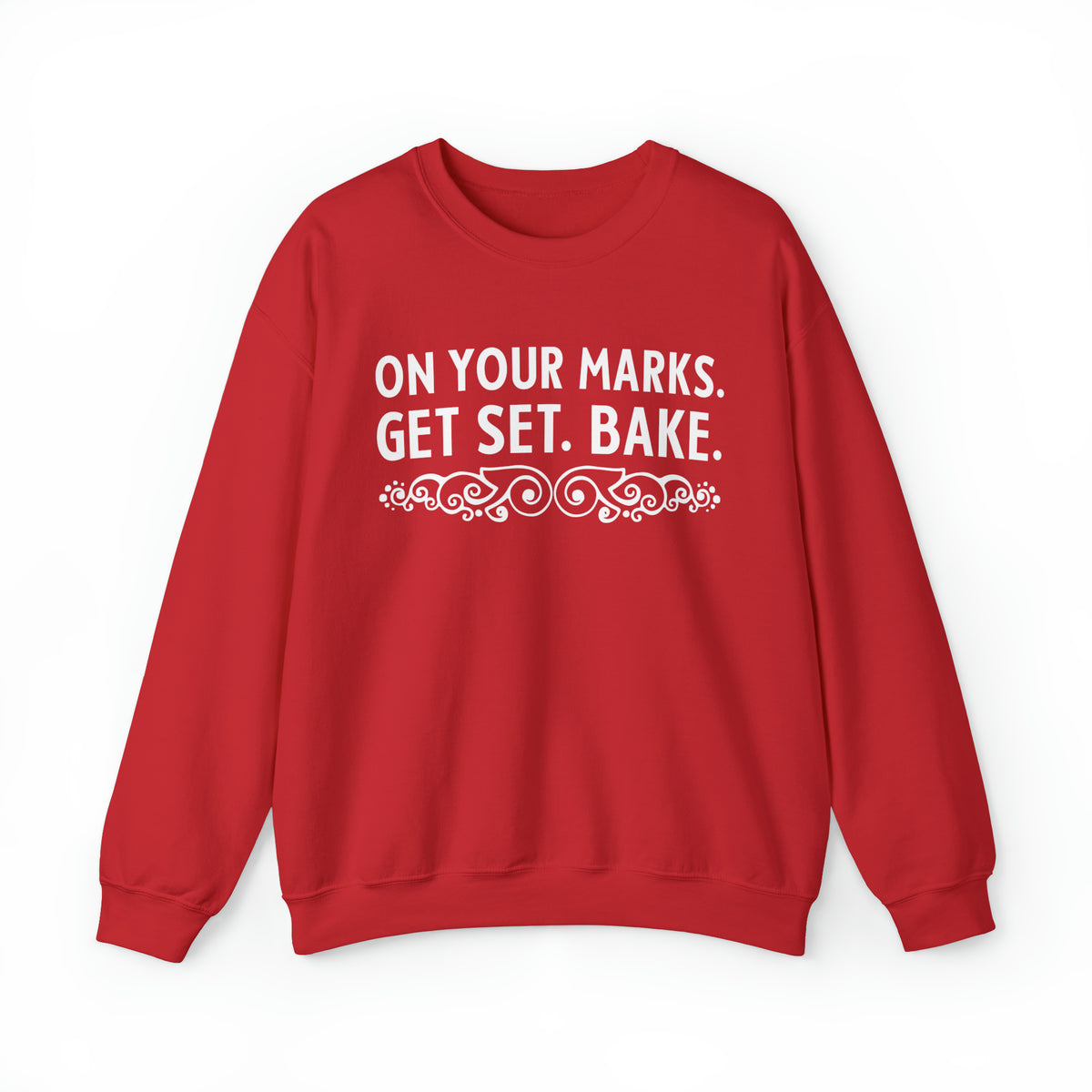 On Your Marks Get Set British Baking Shirt | Christmas Baker Gifts | British Version | Unisex Crewneck Sweatshirt