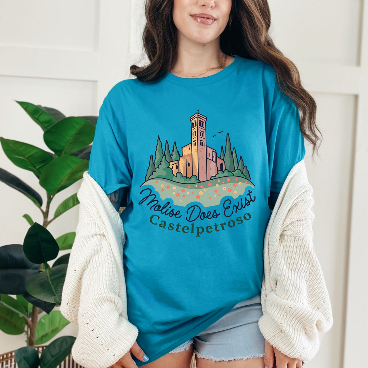 Molise Does Exist | Castelpetroso Italy Shirt | Italy Travel Lover Gift | Unisex Soft Style T-Shirt