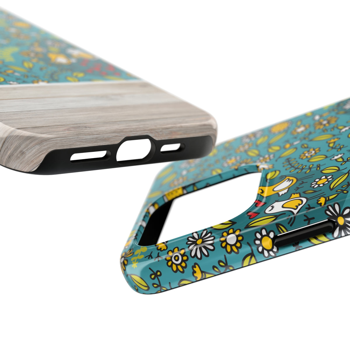 Scandinavian Floral Print iPhone 15Case | iPhone 11 12 13 14 15 | Boho Gift | Tough Phone Case