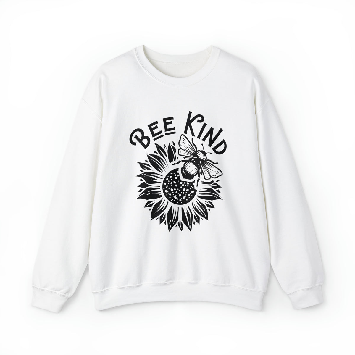 Bee Kind Inspirational Sunflower Shirt | Be Kind Gift | Unisex Crewneck Sweatshirt