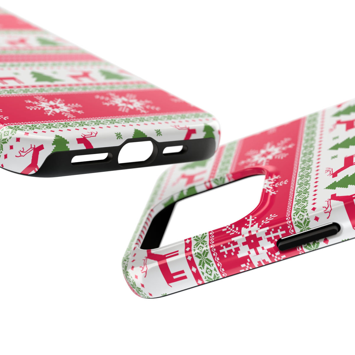 Ugly Christmas Winter iPhone Case | iPhone 15 14 13 12 11 Phone Case | Reindeer Christmas Gift | Tough Impact-resistant Phone Case
