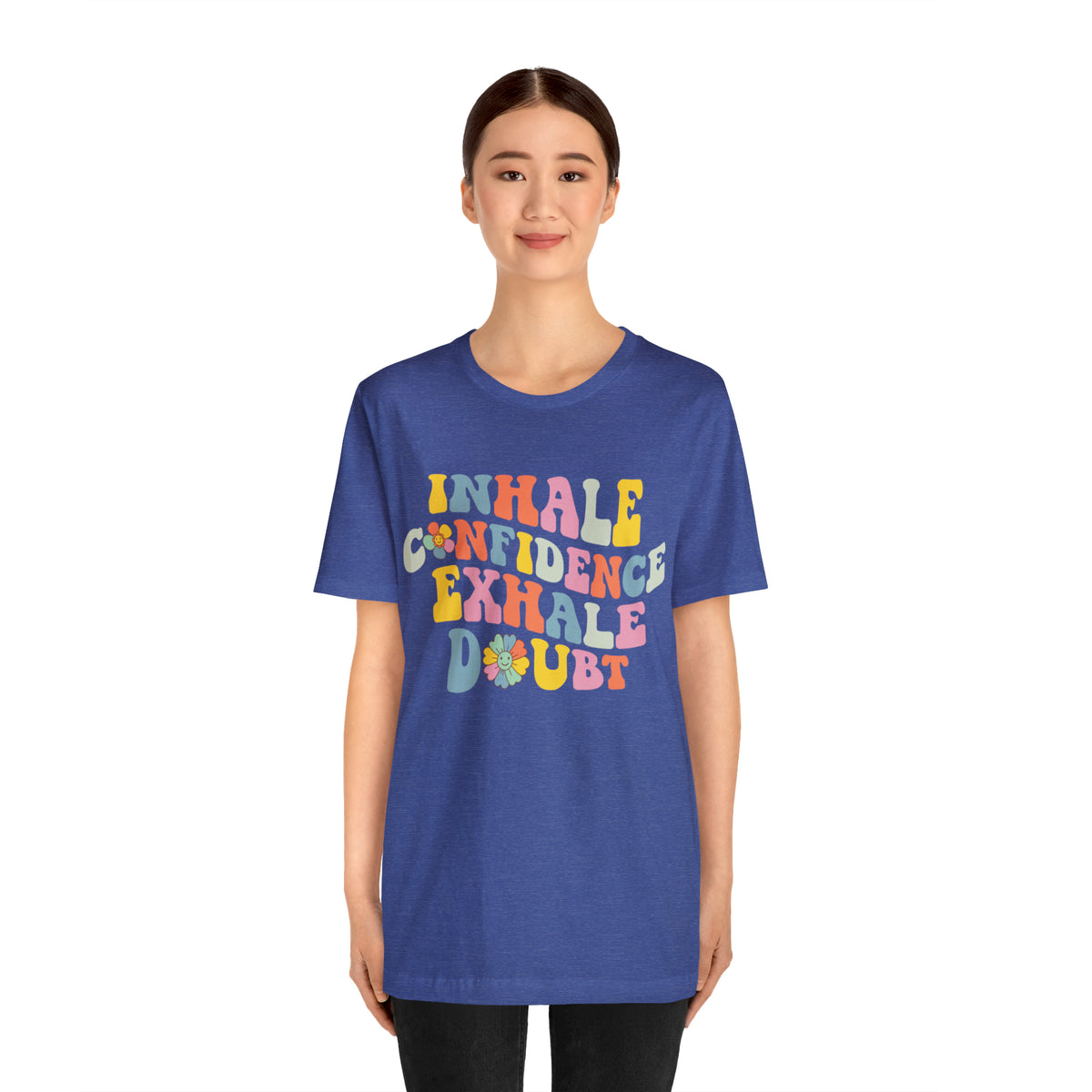 Inhale Exhale Retro School Counselor Shirt | Psychology Shirt | Yoga Meditation Shirt | Unisex Jersey T-shirt