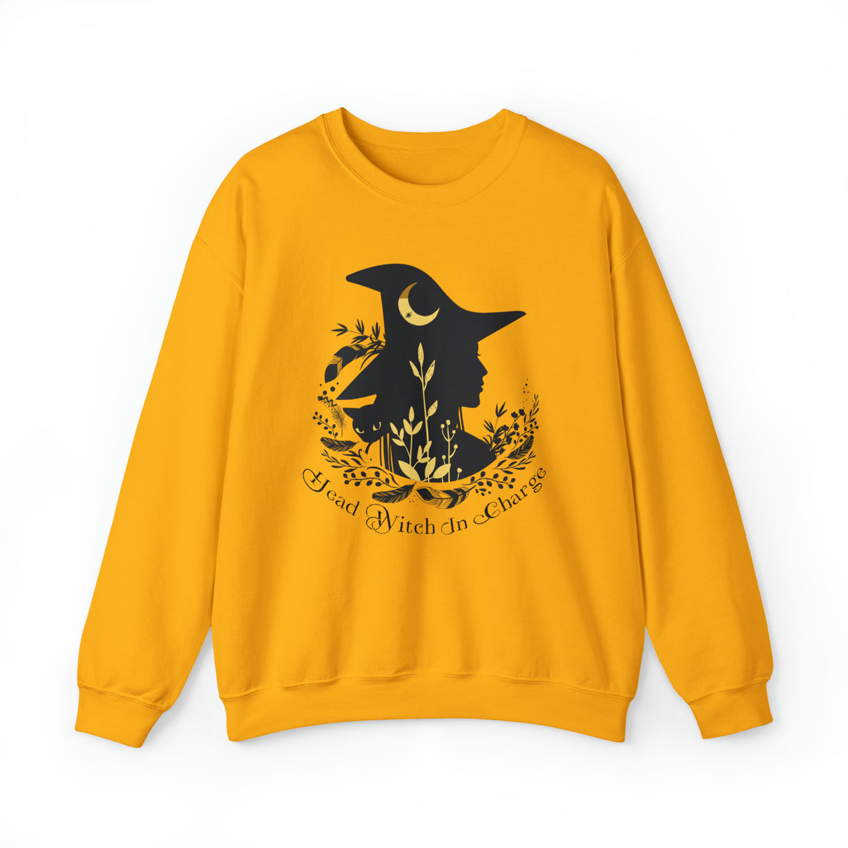 Head Witch In Charge Halloween Witch Shirt | Halloween Gift | Unisex Crewneck Sweatshirt