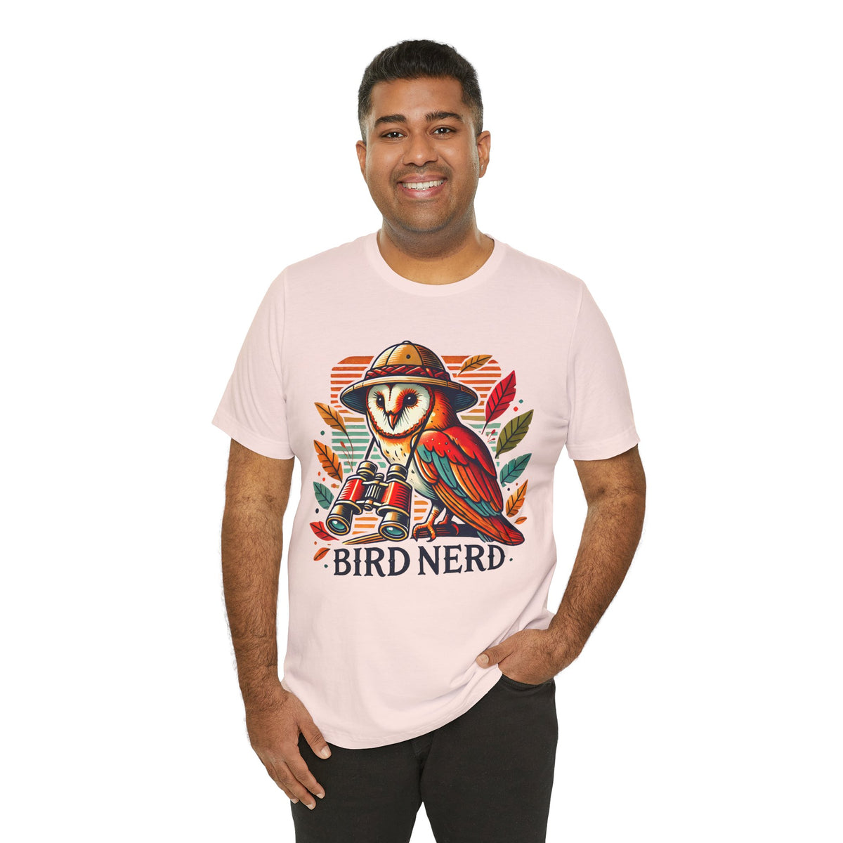 Funny Bird Nerd Owl Shirt | Bird Watcher Shirt | Bird Watching Gift | Ornithology Shirt | Cute Owl Gift | Unisex Jersey T-shirt