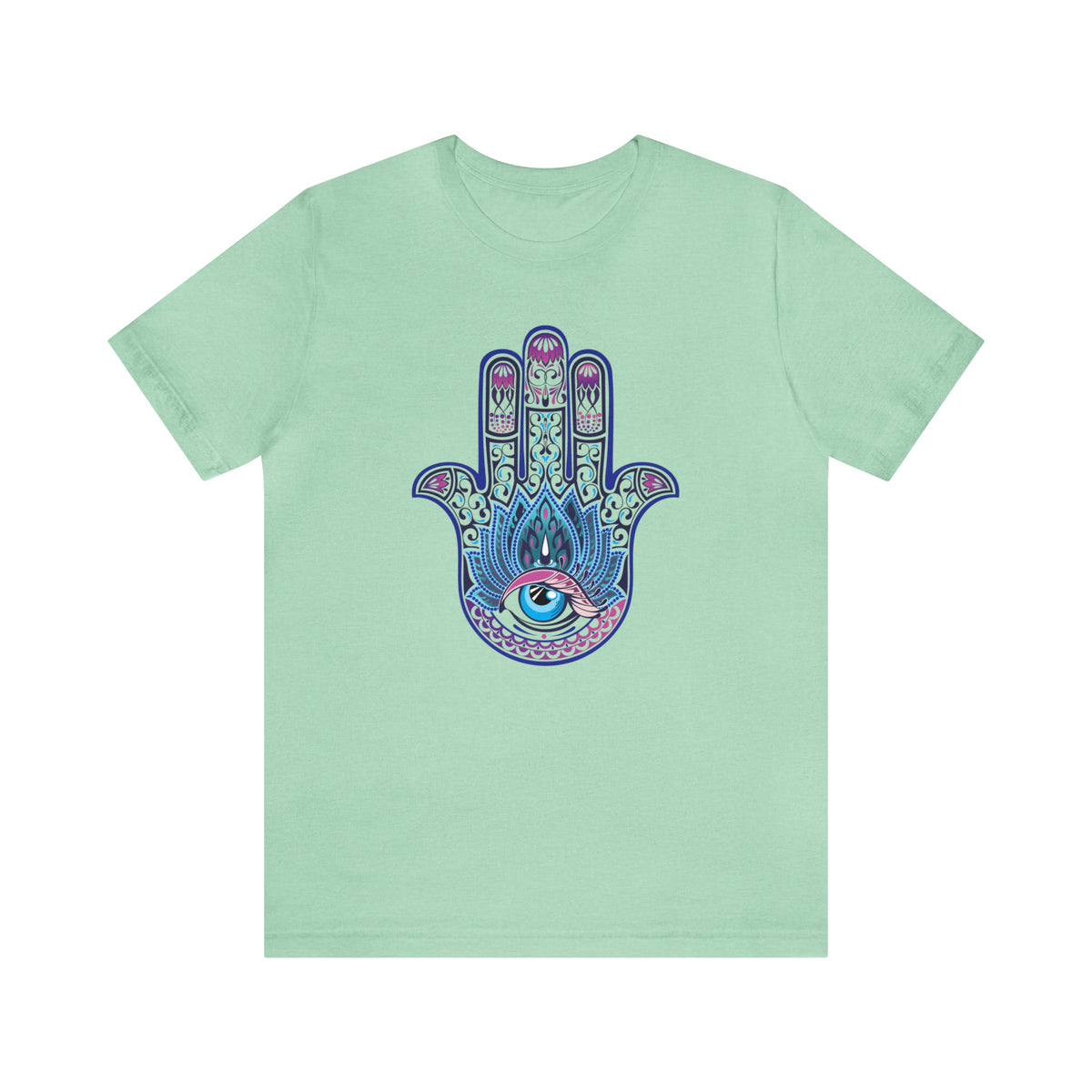 Hand of Fatima Evil Eye Protection Shirt | Muslim Gift Protection Amulet | Unisex Jersey T-shirt