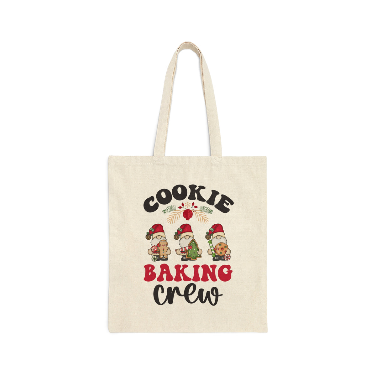 Christmas Cookie Baking Crew Tote Bag | Christmas Tote Bag | Christmas Gift For Her | Canvas Tote Bag