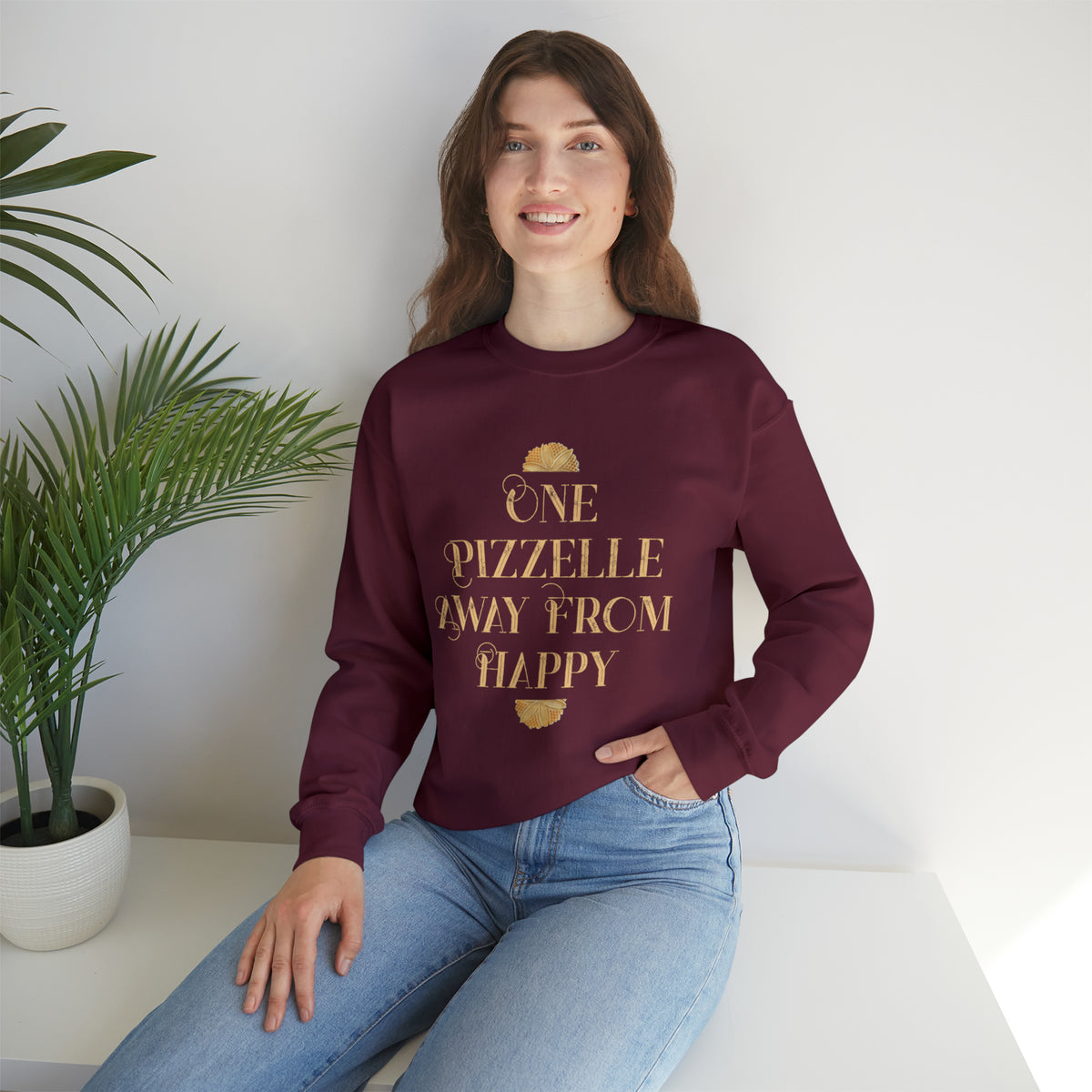 Italian Pizzelle Holiday Cookies Shirt | Foodie Baking Gift | Unisex Crewneck Sweatshirt