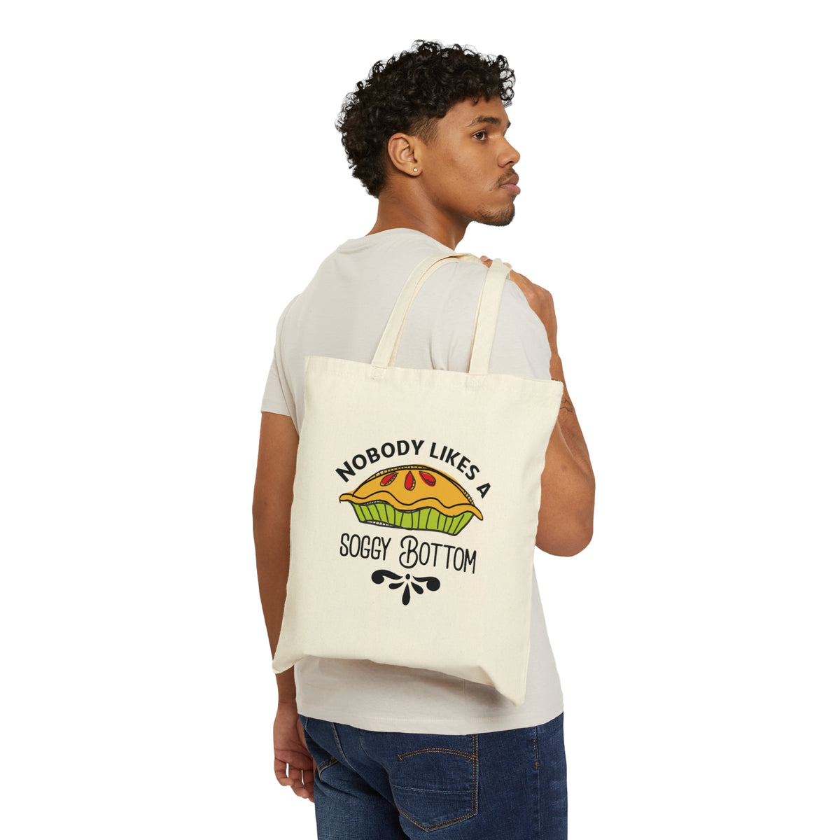 Soggy Bottom British Baking Tote Bag | Baker Gifts | Canvas Tote Bag