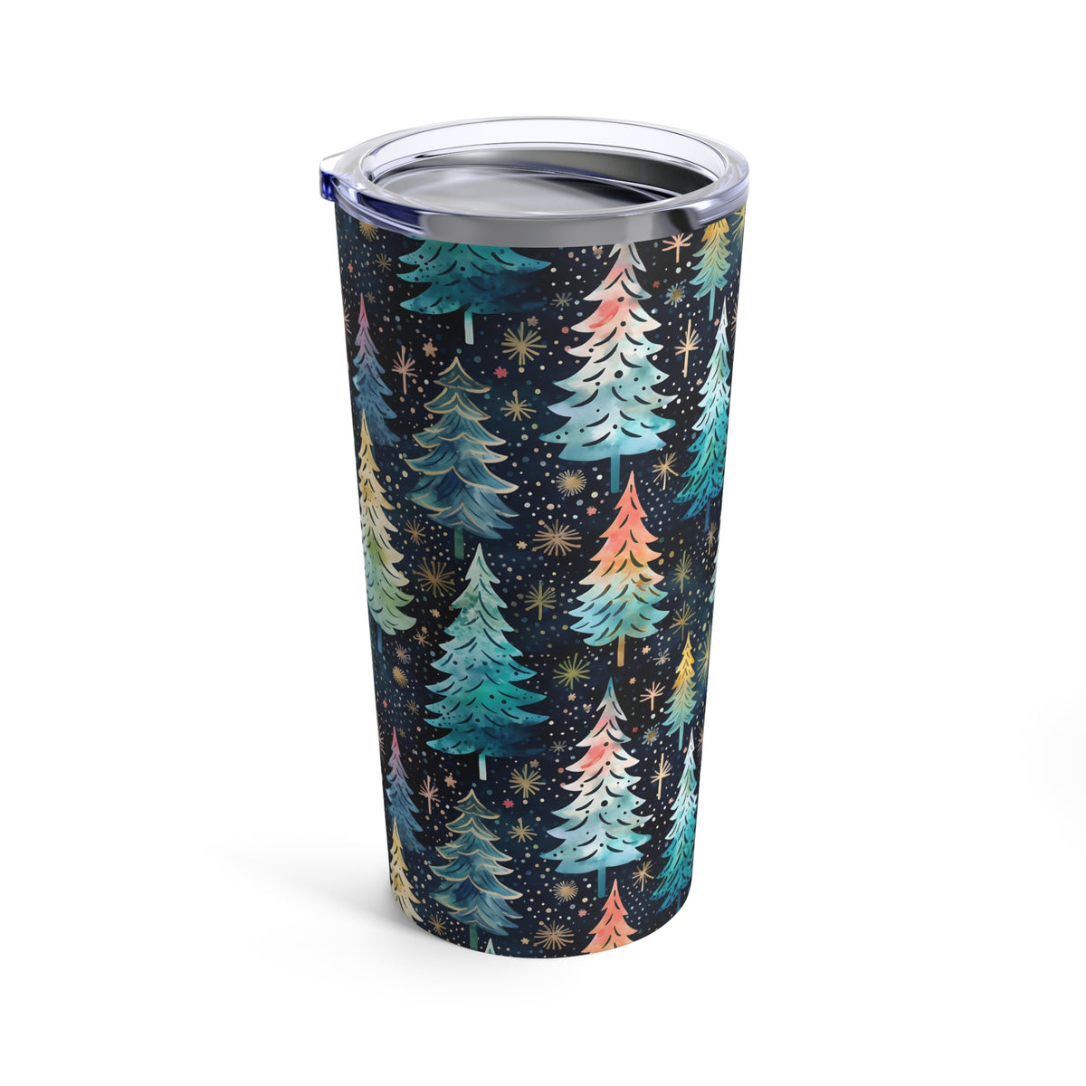 Teal Christmas Tumbler 20 oz | Christmas Tree Tumbler | Blue Christmas gift | Stainless Steel Tumbler
