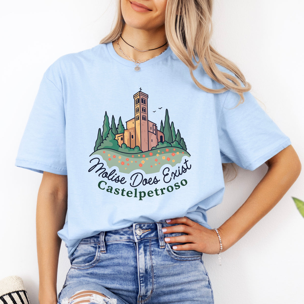 Molise Does Exist | Castelpetroso Italy Shirt | Italy Travel Lover Gift | Unisex Soft Style T-Shirt